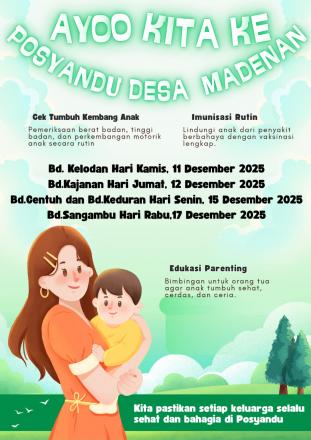 Jadwal Posyandu Desa Madenan Bulan Desember 2025